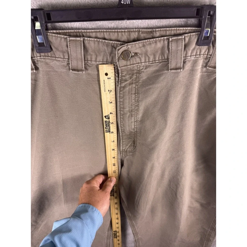 Carhartt Pants Mens 46x28 Beige Carpenter Canvas Relaxed Fit Workwear Utility